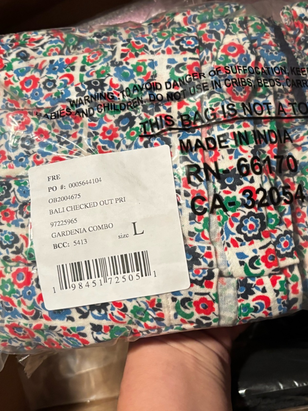 FREE PEOPLE NWT 100% Cotton Bali Checked out  Floral Smocked Romper - Picture 6 of 6